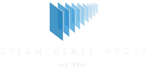 Dream Glass Logo White 600x300